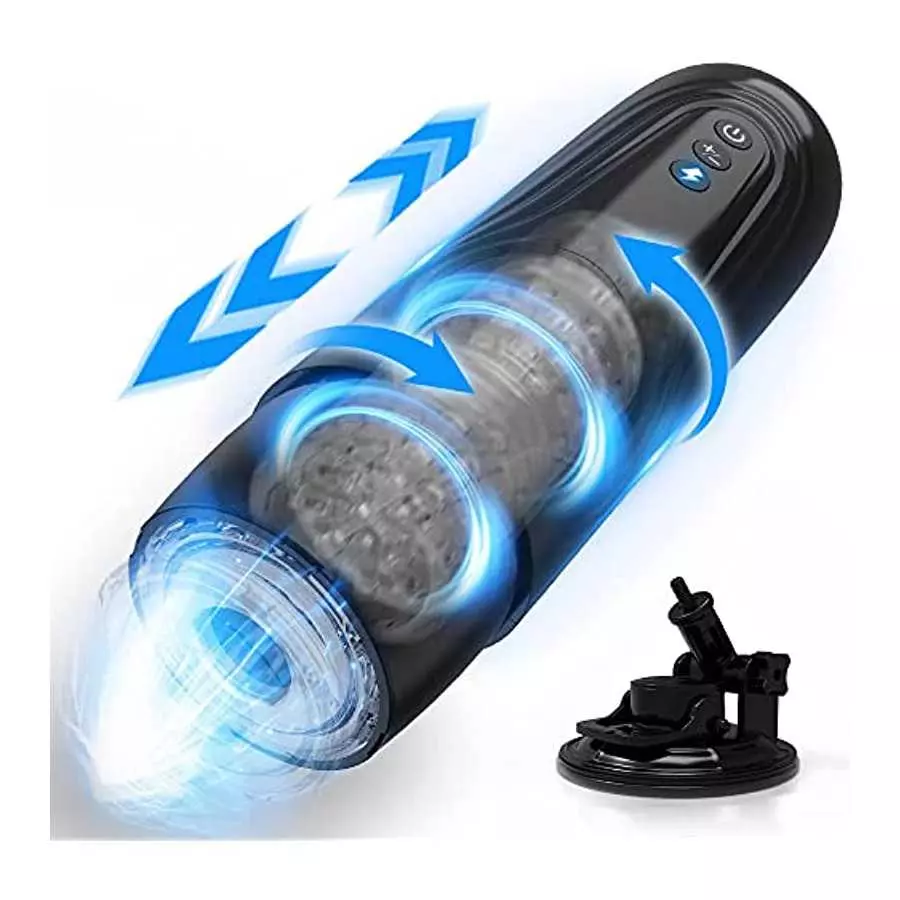 Automatic Male Masturbator Cup with 7 Thrusting & Rotating Modes, Hands Free Electric Pocket Pussy for Penis Stimulation, TIVINO Automatic Male Masturbator Cup with 7 Thrusting & Rotating Modes, Hands Free Electric Pocket Pussy for Penis Stimulation, TIVINO