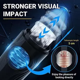 Automatic Male Masturbator Cup with 7 Thrusting & Rotating Modes, Hands Free Electric Pocket Pussy for Penis Stimulation, TIVINO Automatic Male Masturbator Cup with 7 Thrusting & Rotating Modes, Hands Free Electric Pocket Pussy for Penis Stimulation, TIVINO