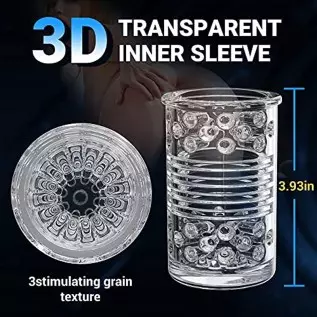 Automatic Male Masturbator Cup with 7 Thrusting & Rotating Modes, Hands Free Electric Pocket Pussy for Penis Stimulation, TIVINO Automatic Male Masturbator Cup with 7 Thrusting & Rotating Modes, Hands Free Electric Pocket Pussy for Penis Stimulation, TIVINO