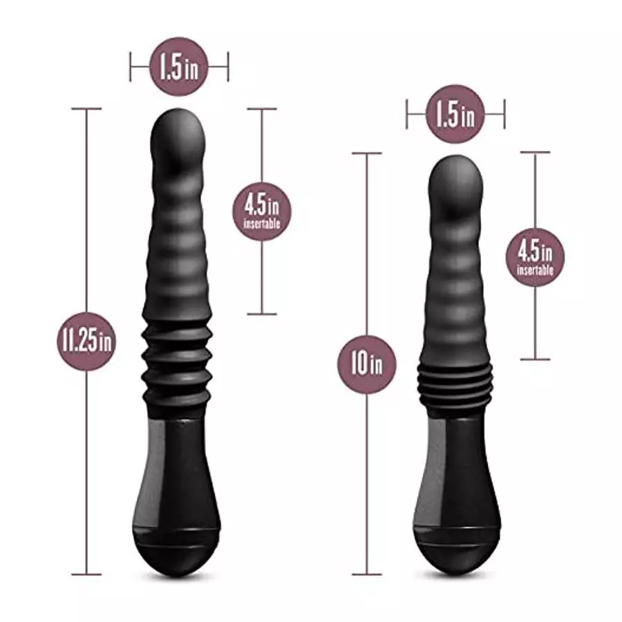Blush Temptasia Lazarus Thrusting Silicone Dildo - 4.5 Inches Insertable Length and 1.5 Inches Width - 1.25 Inches Thrust Capabi
