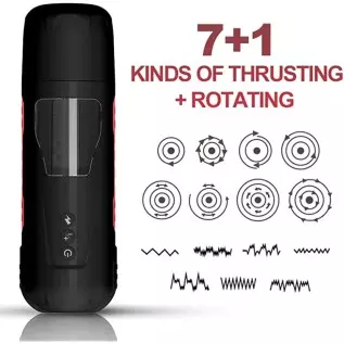 MMQ Automatic Male Masturbator Cup with 7 Thrusting &Rotating & 3stretching for Penis Stimulation, Electric Male Masturbators wi