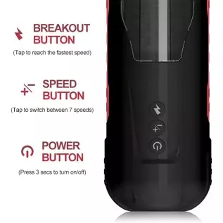 MMQ Automatic Male Masturbator Cup with 7 Thrusting &Rotating & 3stretching for Penis Stimulation, Electric Male Masturbators wi