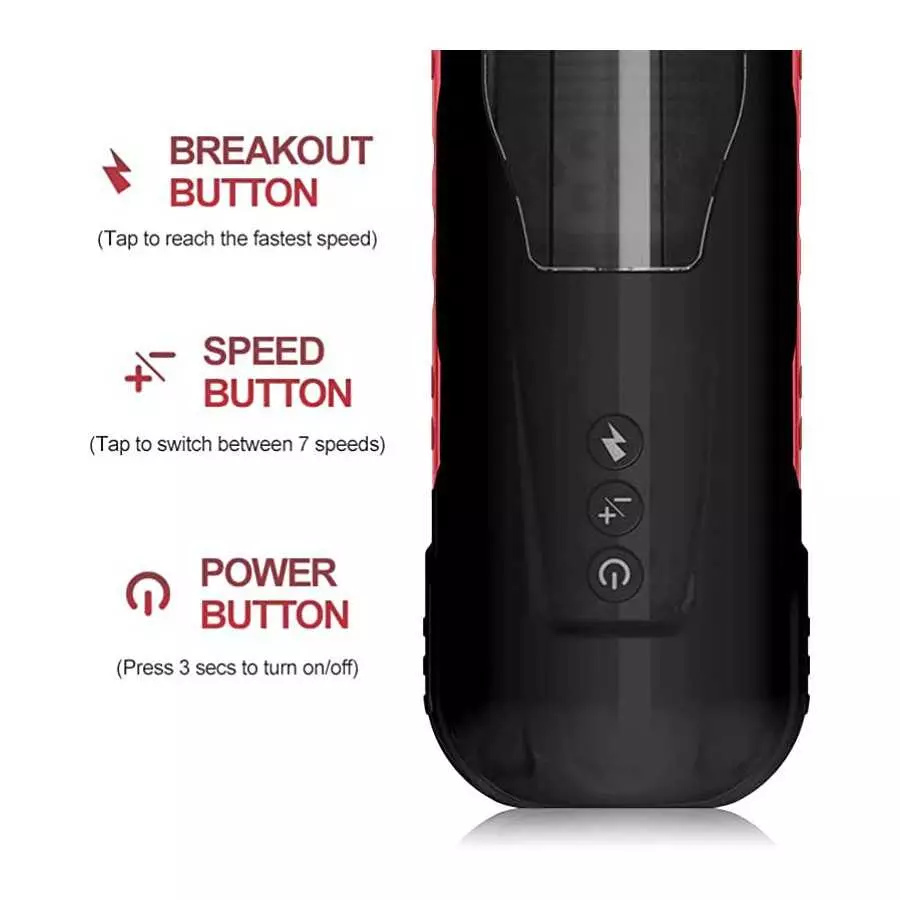 MMQ Automatic Male Masturbator Cup with 7 Thrusting &Rotating & 3stretching for Penis Stimulation, Electric Male Masturbators wi