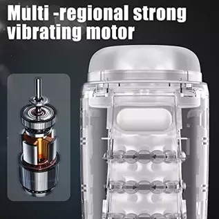 Male Sex Toys Automatic Masturbators Cup - Upgraded 7 Thrusting & 7 Vibration Adult Sex Toys & Games 3D Realistic Textured Hands