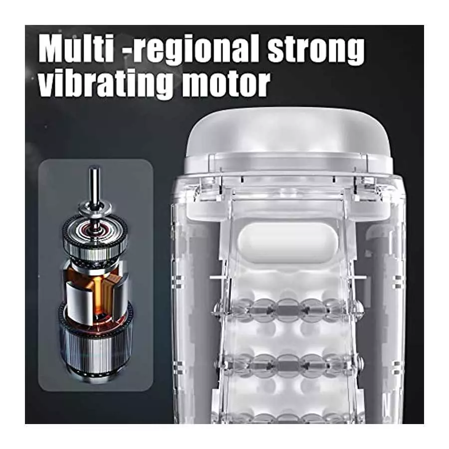 Male Sex Toys Automatic Masturbators Cup - Upgraded 7 Thrusting & 7 Vibration Adult Sex Toys & Games 3D Realistic Textured Hands