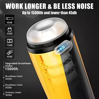 Male Sex Toys Automatic Masturbators Cup - Upgraded 7 Thrusting & 7 Vibration Adult Sex Toys & Games 3D Realistic Textured Hands