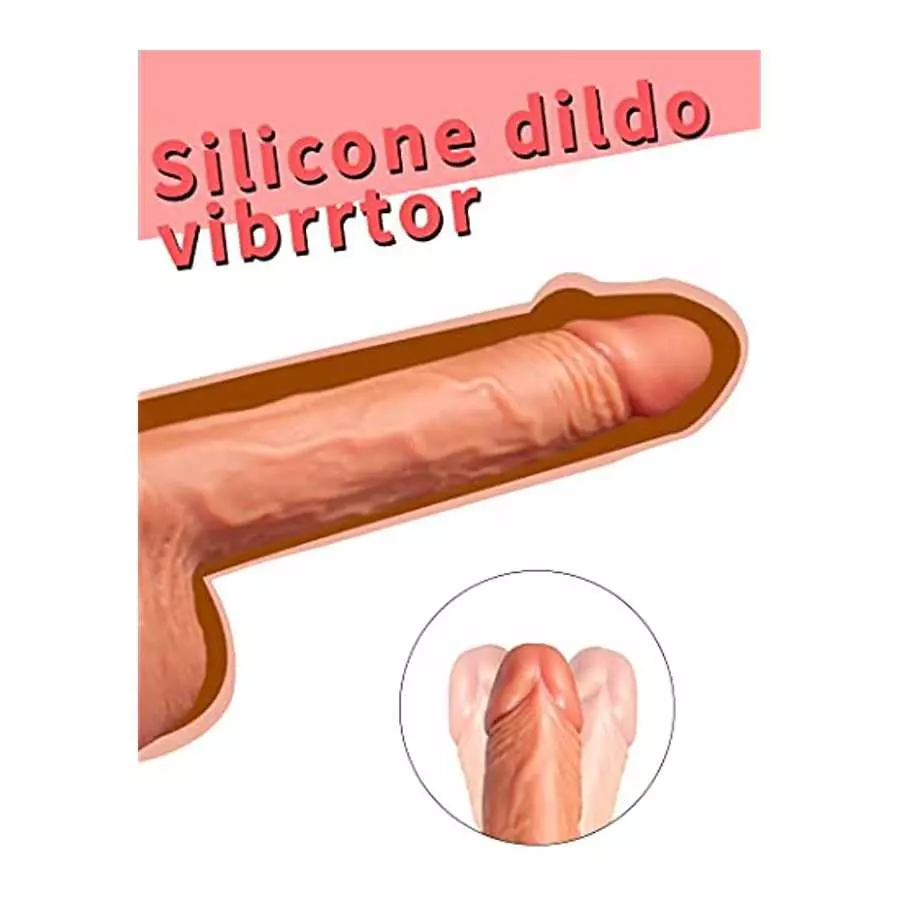 Realistic Telescopic Penis for G-spot Stimulation,Thrusting Dildo Vibrator with Heating, Wireless Automatic Vibrating Dildos Ana