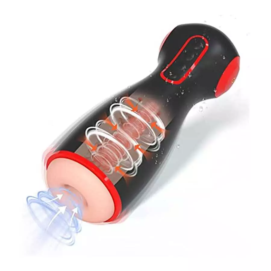 Automatic Hands Free Male Masturbator, 10 Vibration Masturbation Cup with 7 Sucking & 7 Squeezing Modes Blowjob Machine, Electri Automatic Hands Free Male Masturbator, 10 Vibration Masturbation Cup with 7 Sucking & 7 Squeezing Modes Blowjob Machine, Electri