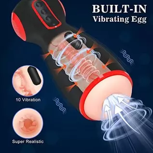 Automatic Hands Free Male Masturbator, 10 Vibration Masturbation Cup with 7 Sucking & 7 Squeezing Modes Blowjob Machine, Electri Automatic Hands Free Male Masturbator, 10 Vibration Masturbation Cup with 7 Sucking & 7 Squeezing Modes Blowjob Machine, Electri