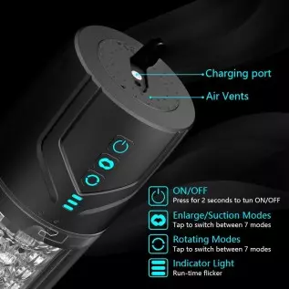 Automatic Male Masturbator Penis Pump Detachable Male Masturbators with 7 Rotation & 7 Suction Modes Pocket Pussy Waterproof Blo Automatic Male Masturbator Penis Pump Detachable Male Masturbators with 7 Rotation & 7 Suction Modes Pocket Pussy Waterproof Blo