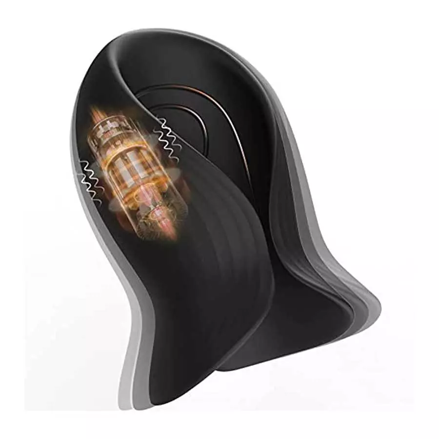 Penis Training Vibrator with 12 Powerful Vibrations, Testicle Coverage & Multifunctional Male Vibrator for Male Masturbation, Ul Penis Training Vibrator with 12 Powerful Vibrations, Testicle Coverage & Multifunctional Male Vibrator for Male Masturbation, Ul