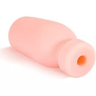 Male masturbator Aircraft Cup, Real Channel has Particles with Suction, Portable and Easy to Clean, The Shape of The Milk Bottle