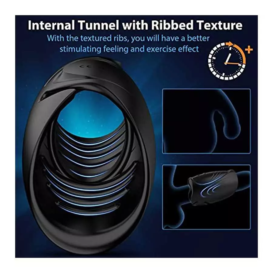 Male Masturbator Penis Training Vibrator with APP Control, Adult Sex Toys Masturbation Sexual Massager with 9 Modes for Men Prol