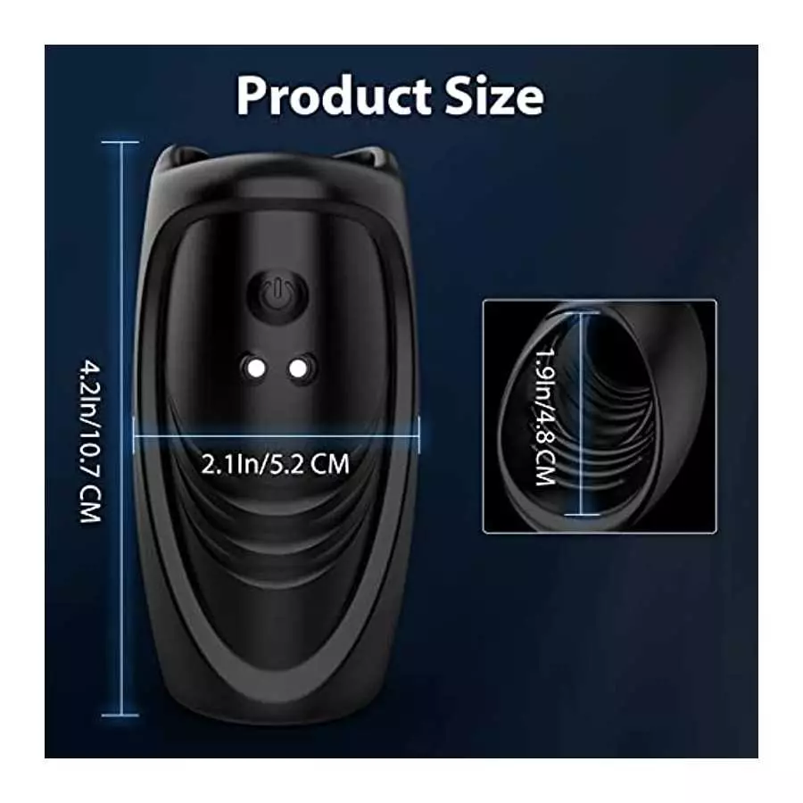 Male Masturbator Penis Training Vibrator with APP Control, Adult Sex Toys Masturbation Sexual Massager with 9 Modes for Men Prol