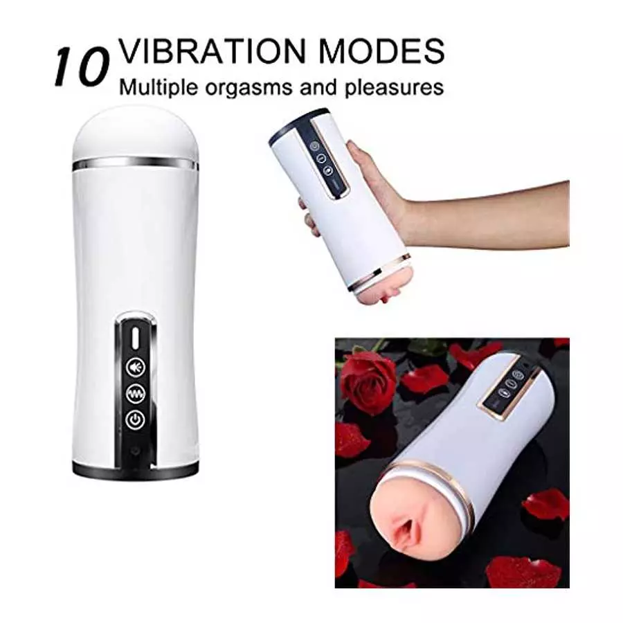 3D Realistic USB Cable Rechargeable Training Masturbator Toys Men Quiet Auto Charging Masturbation Waterproof Automatic Male Sil