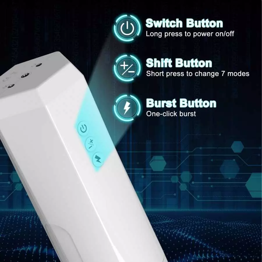 Automatic Male Masturbator with 7 Powerful Thrusting & Rotating Modes, Kaysroal 3D Large Grain Texture Pocket Pussy Blowjob Stro