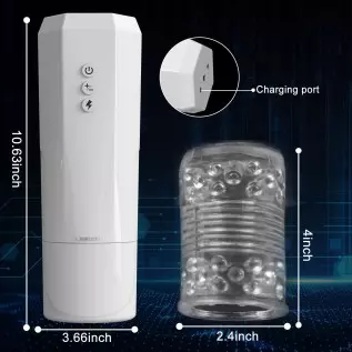 Automatic Male Masturbator with 7 Powerful Thrusting & Rotating Modes, Kaysroal 3D Large Grain Texture Pocket Pussy Blowjob Stro