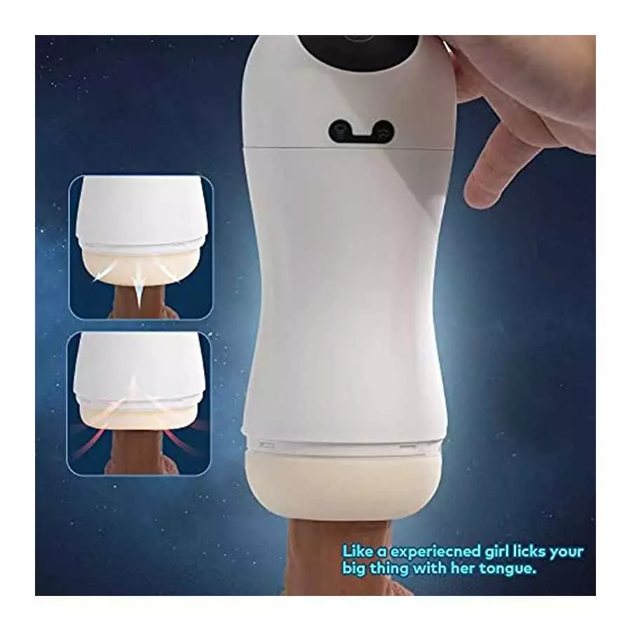 Automatic Male Masturbator Cup with 3 Sucking & 12 Vibration, Electric Silicone Male Penis Stroker Blowjob Cup for Men, Pocket P