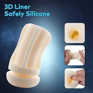 Automatic Male Masturbator Cup with 3 Sucking & 12 Vibration, Electric Silicone Male Penis Stroker Blowjob Cup for Men, Pocket P