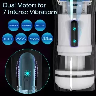 Automatic Blowjob Sex Machine Male Masturbators, Adult Sex Toys for Men's Sex Pleasure,MXUXEN Thrusting Vibrating Hands Free Mal