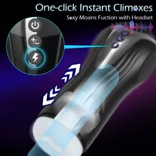 Automatic Blowjob Sex Machine Male Masturbators, Adult Sex Toys for Men's Sex Pleasure,MXUXEN Thrusting Vibrating Hands Free Mal