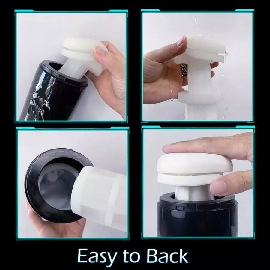 Automatic Blowjob Sex Machine Male Masturbators, Adult Sex Toys for Men's Sex Pleasure,MXUXEN Thrusting Vibrating Hands Free Mal