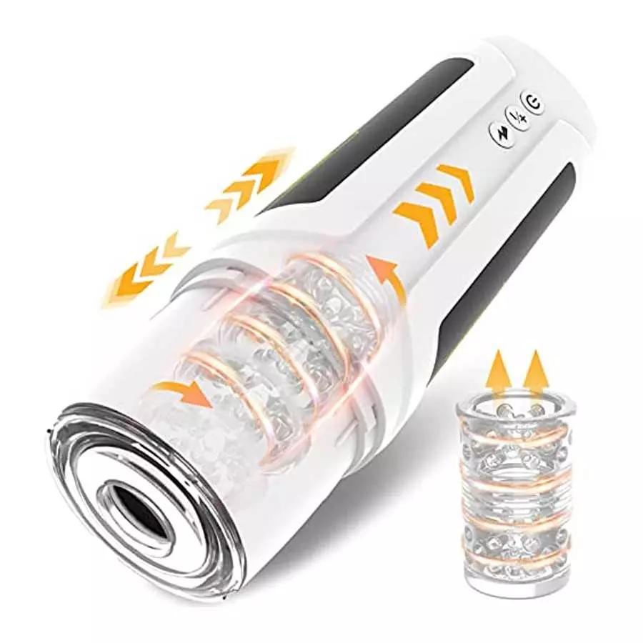 Automatic Male Masturbator Cup Adult Sex Toys Electric Pocket Pussy Stroker with 7 Thrusting & Rotating Modes for Penis Stimulat Automatic Male Masturbator Cup Adult Sex Toys Electric Pocket Pussy Stroker with 7 Thrusting & Rotating Modes for Penis Stimulat