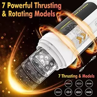 Automatic Male Masturbator Cup Adult Sex Toys Electric Pocket Pussy Stroker with 7 Thrusting & Rotating Modes for Penis Stimulat Automatic Male Masturbator Cup Adult Sex Toys Electric Pocket Pussy Stroker with 7 Thrusting & Rotating Modes for Penis Stimulat