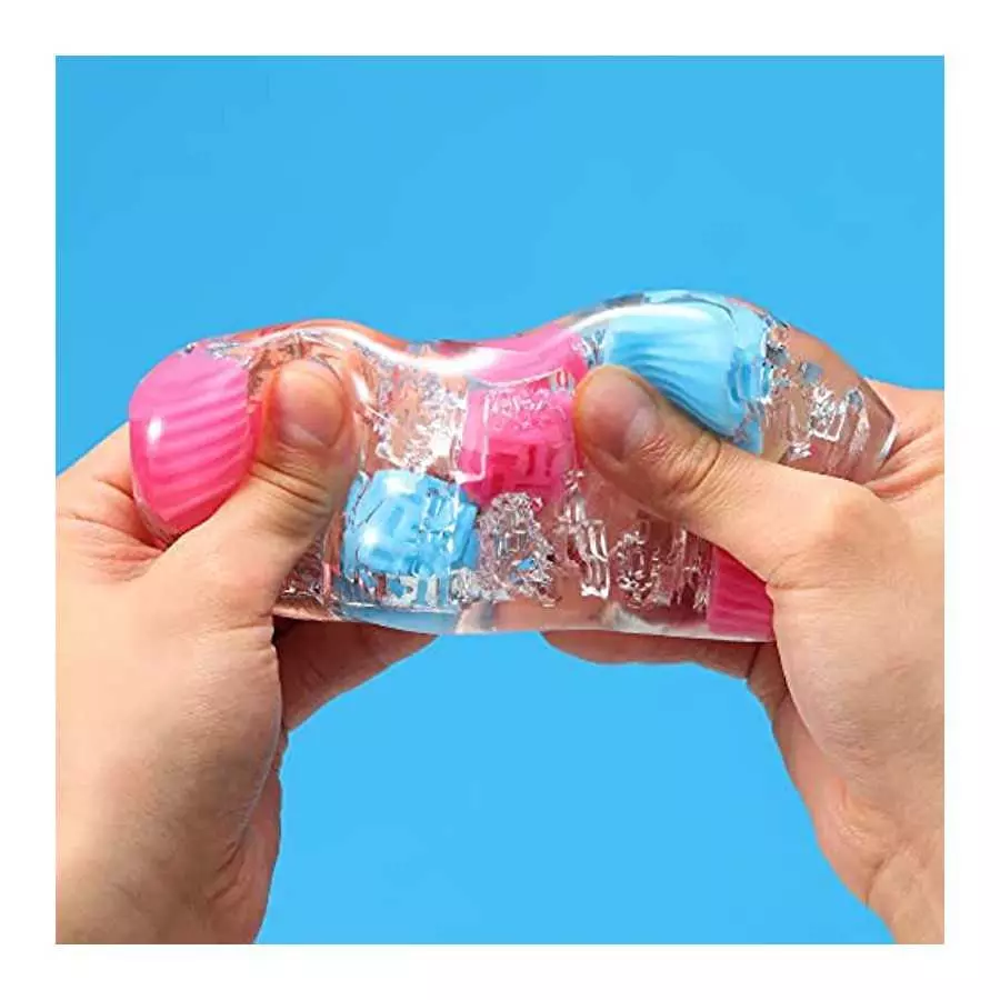 TENGA Bobble BOB-001 Crazy Cubes Reusable Male Masturbator, Translucent