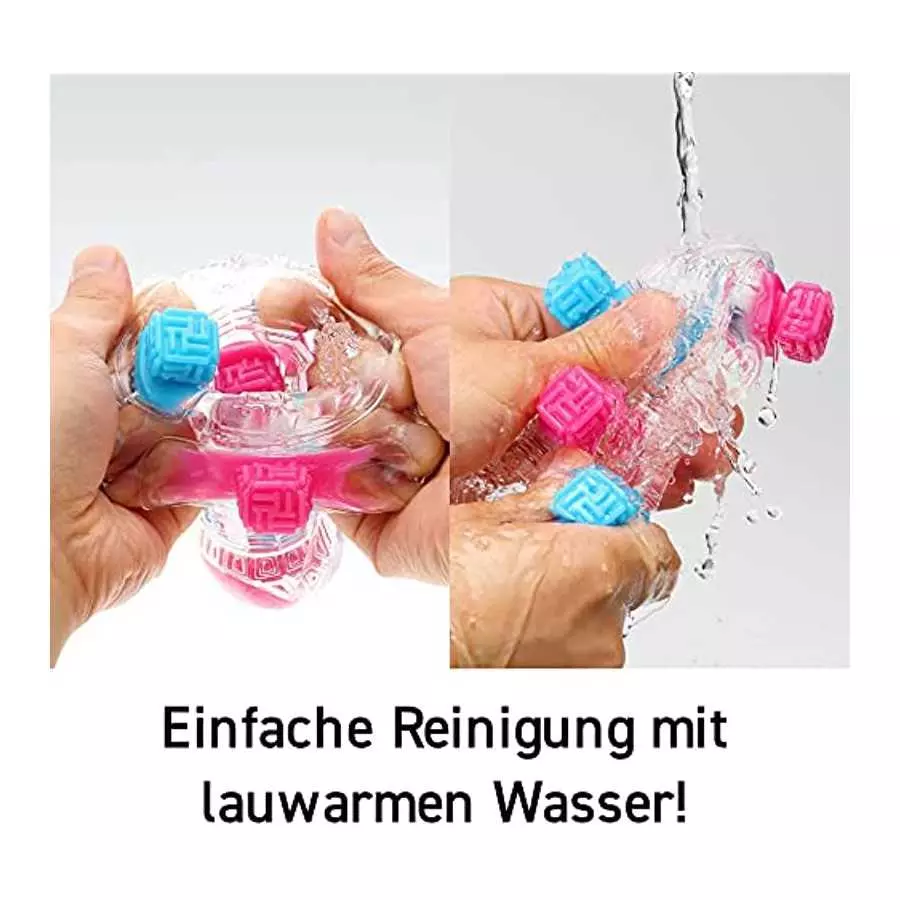 TENGA Bobble BOB-001 Crazy Cubes Reusable Male Masturbator, Translucent