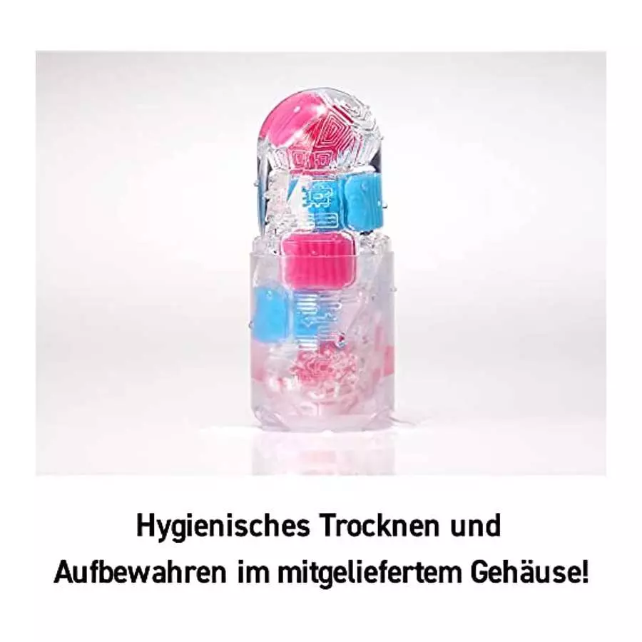 TENGA Bobble BOB-001 Crazy Cubes Reusable Male Masturbator, Translucent