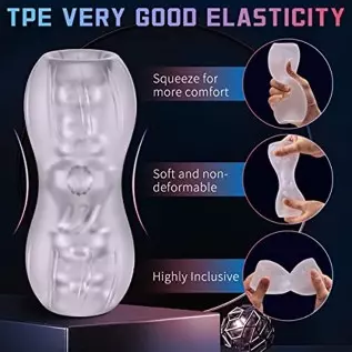 Male Masturbator,Mens Stroker Sex Toys for Him,Pocket Pussies Portable with Vagina Double Orifaced Male BlowjobToy, Super Elasti Male Masturbator,Mens Stroker Sex Toys for Him,Pocket Pussies Portable with Vagina Double Orifaced Male BlowjobToy, Super Elasti