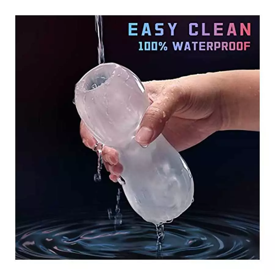 Male Masturbator,Mens Stroker Sex Toys for Him,Pocket Pussies Portable with Vagina Double Orifaced Male BlowjobToy, Super Elasti