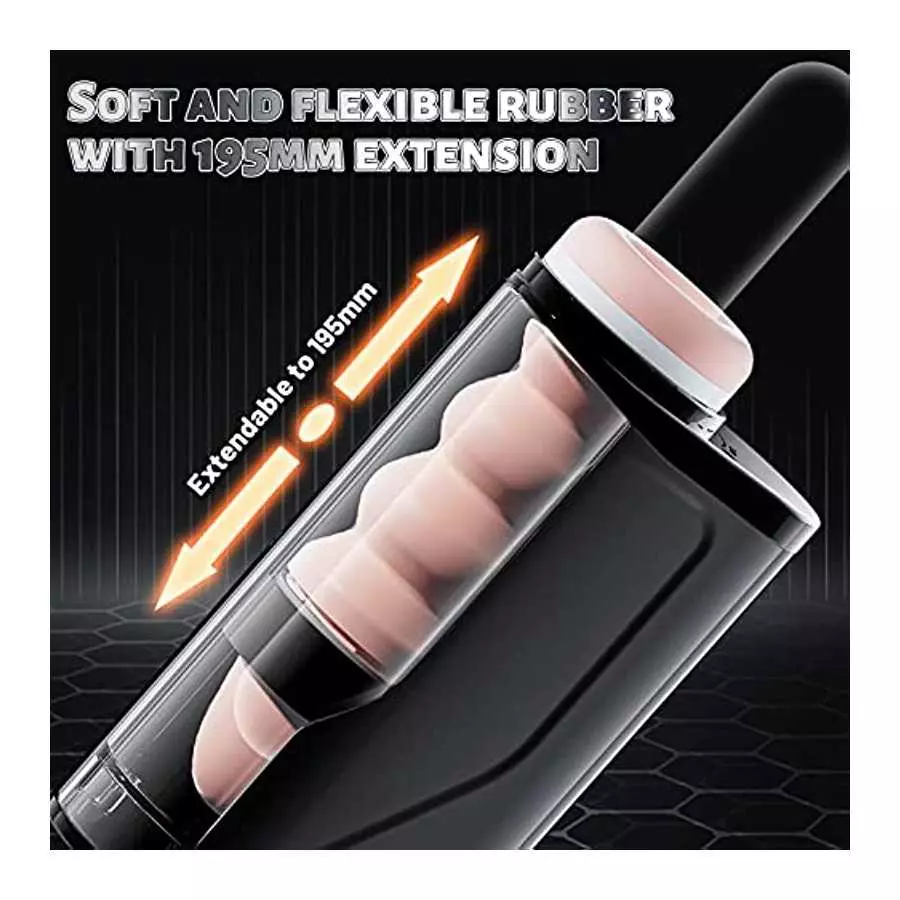 Automatic Male Masturbator, Penis Stimulating Vibrator 10 Modes, Telescopic Male Masturbator Sucking, Strong Suction Full Wrap M