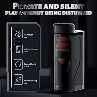 Automatic Male Masturbator, Penis Stimulating Vibrator 10 Modes, Telescopic Male Masturbator Sucking, Strong Suction Full Wrap M