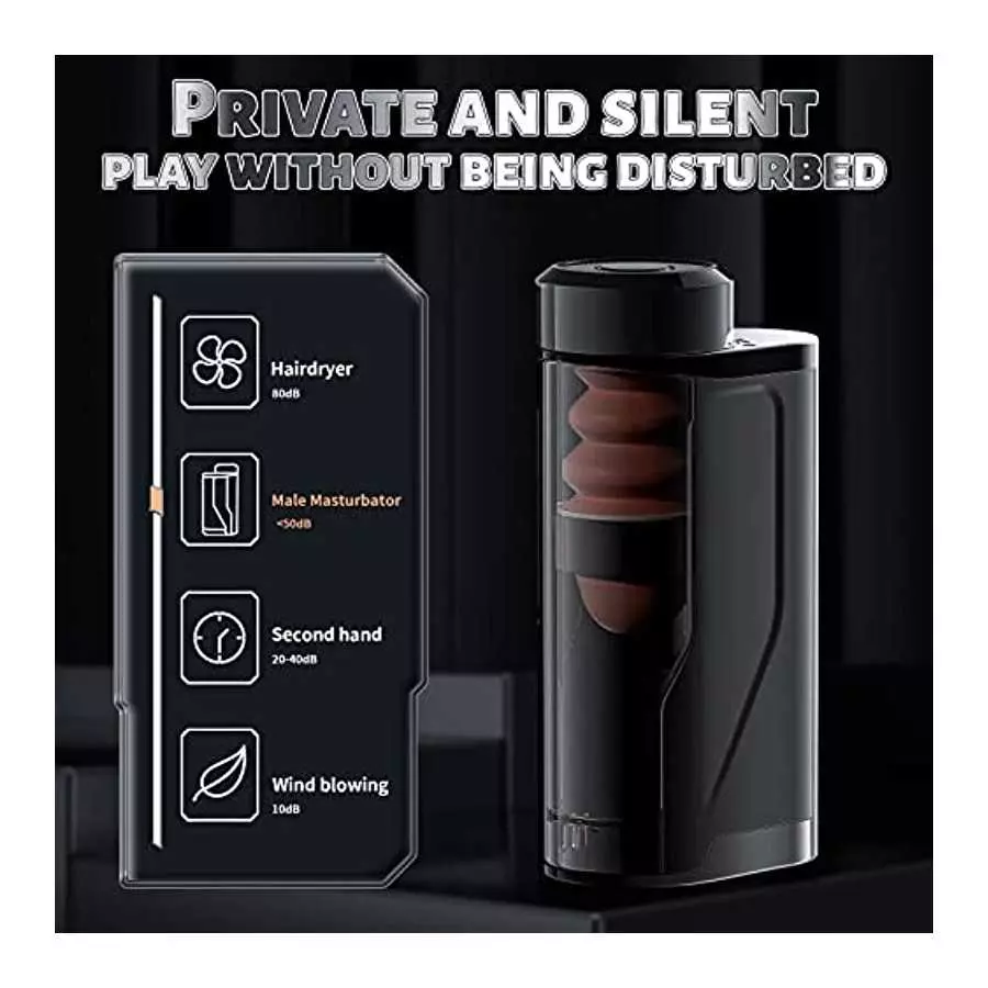 Automatic Male Masturbator, Penis Stimulating Vibrator 10 Modes, Telescopic Male Masturbator Sucking, Strong Suction Full Wrap M