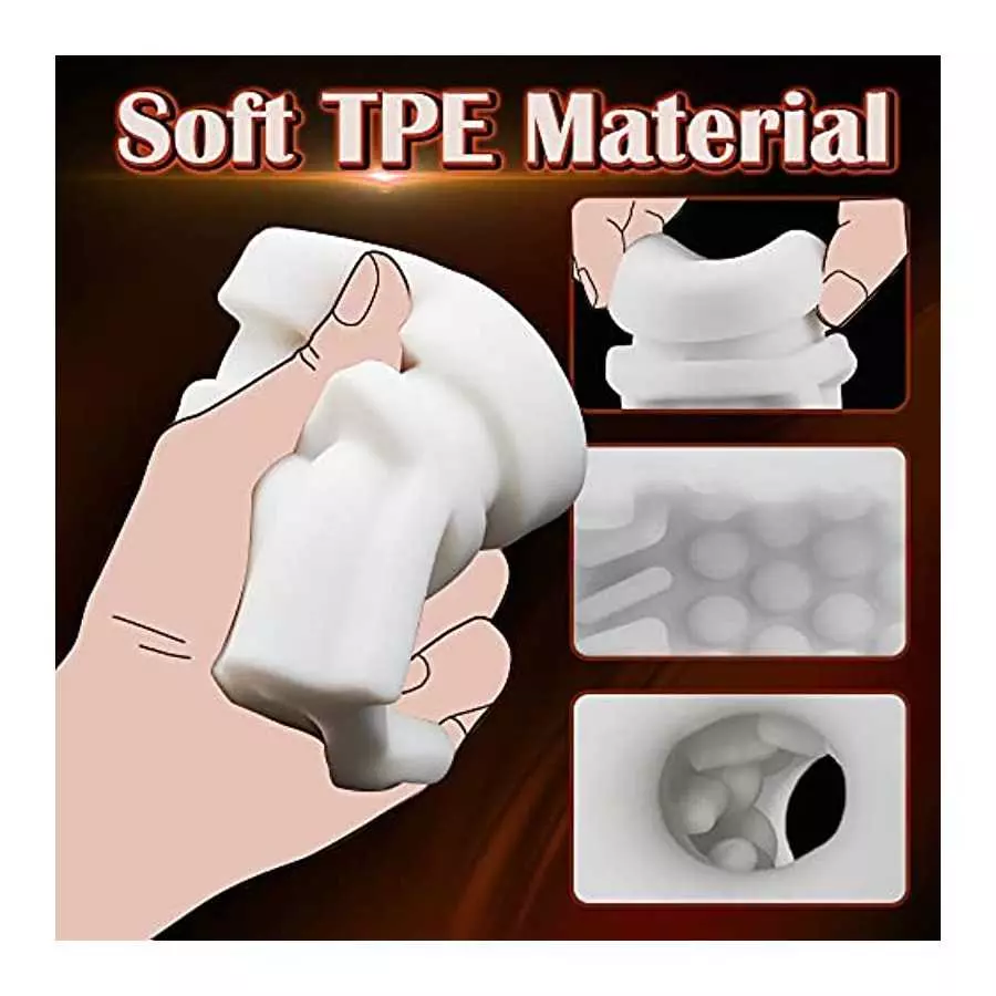 Automatic Tongue Licking Male Masturbators, Sucking Male Masturbator Cup with 7 Licking Modes & 4 Suction Modes for Mens Male Se