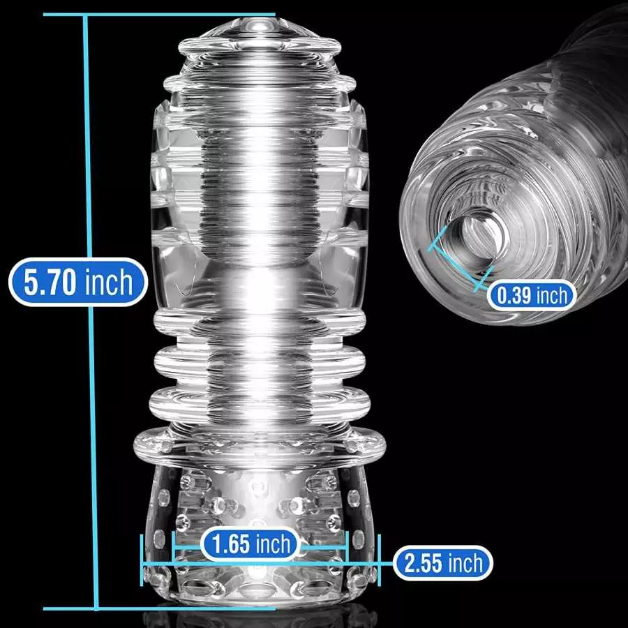 Male Masturbators Cup Pocket Pussy Portable Stroker with Textured Tunnel and Bumps Ultra Soft Stretchy TJIJP Blow Job Sex Toy fo