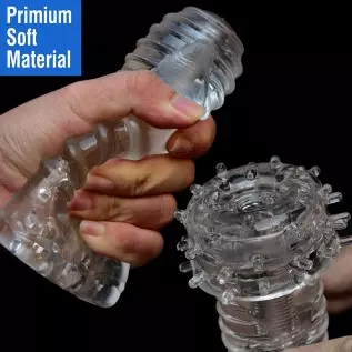 Male Masturbators Cup Pocket Pussy Portable Stroker with Textured Tunnel and Bumps Ultra Soft Stretchy TJIJP Blow Job Sex Toy fo Male Masturbators Cup Pocket Pussy Portable Stroker with Textured Tunnel and Bumps Ultra Soft Stretchy TJIJP Blow Job Sex Toy fo