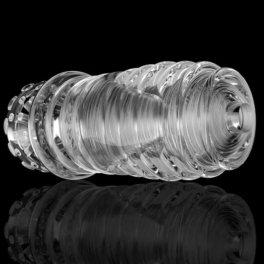 Male Masturbators Cup Pocket Pussy Portable Stroker with Textured Tunnel and Bumps Ultra Soft Stretchy TJIJP Blow Job Sex Toy fo