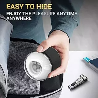 Portable Handheld Male Masturbator Cup - LATUNE, Open-Ended Bumpy Texture Pocket Pussy Stroker with A Removable Case, Super Stre Portable Handheld Male Masturbator Cup - LATUNE, Open-Ended Bumpy Texture Pocket Pussy Stroker with A Removable Case, Super Stre