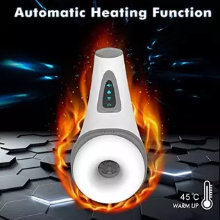 Male Sex Toys Automatic Masturbators Cup Electric Pocket Pussy Blowjob, Stroker with 7 Modes Vibration 3 Suction Heating Powerfu