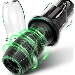 Automatic Male Masturbator, Vibrating Male Masturbator Cup with 7 Rotations & 7 Vibrations for Blowjob Sex Toy, Electric Male Ma