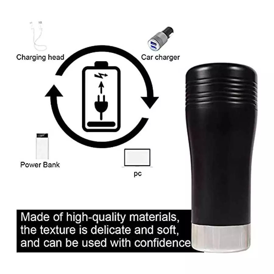 Automatic Male Masturbators - Sucking Male Masturbator with 10 Vibration & Voice Adult Male Sex Toys for Men Hands Free Pocket P