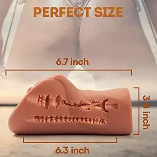 Realistic Pocket Pussy Male Masturbator Toy with 3D Tight Vagina,Brown-Skin Pussy masturbator with Real Vulva and Clitoris,Porta Realistic Pocket Pussy Male Masturbator Toy with 3D Tight Vagina,Brown-Skin Pussy masturbator with Real Vulva and Clitoris,Porta