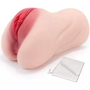 Pocket Pussy Male Masturbators Sex Toys for Men, Sex Stroker with 3D Realistic Vagina and Tight Anal for Men Masturbation, Porta