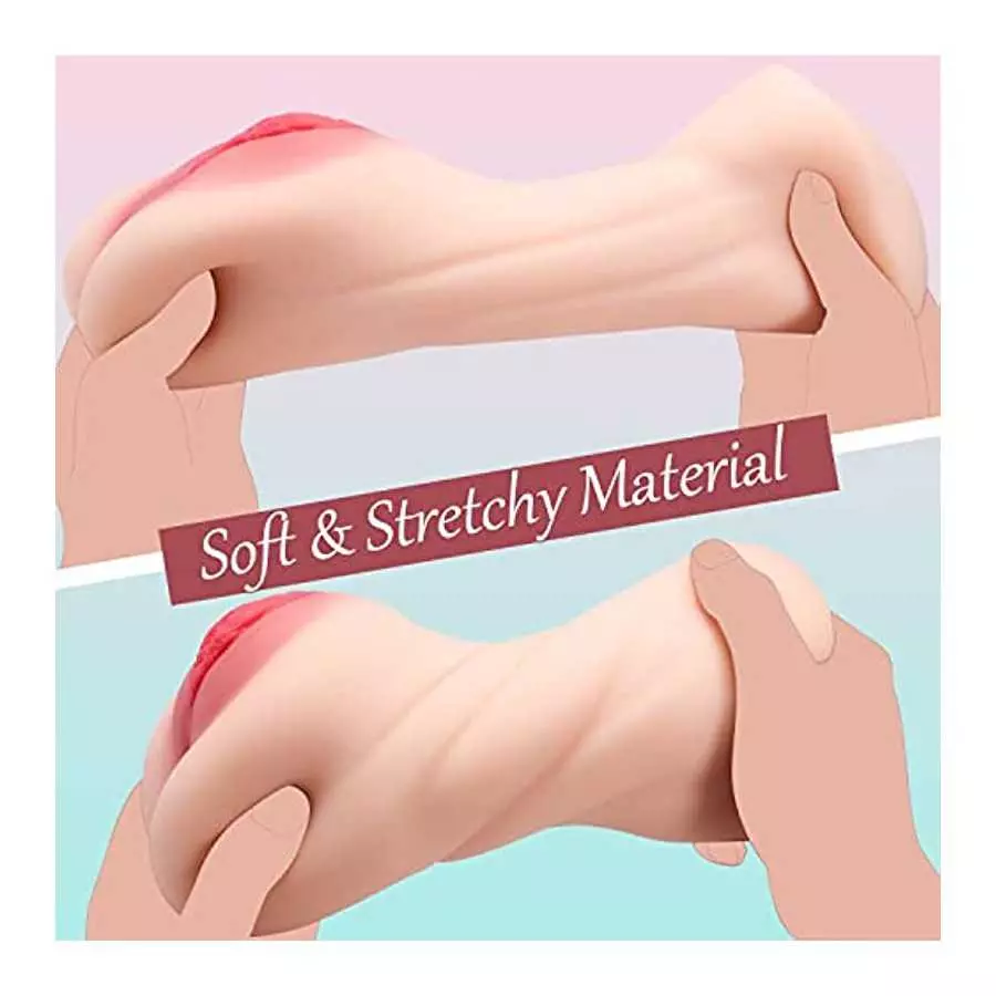 Pocket Pussy Male Masturbators Sex Toys for Men, Sex Stroker with 3D Realistic Vagina and Tight Anal for Men Masturbation, Porta