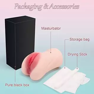 Pocket Pussy Male Masturbators Sex Toys for Men, Sex Stroker with 3D Realistic Vagina and Tight Anal for Men Masturbation, Porta Pocket Pussy Male Masturbators Sex Toys for Men, Sex Stroker with 3D Realistic Vagina and Tight Anal for Men Masturbation, Porta