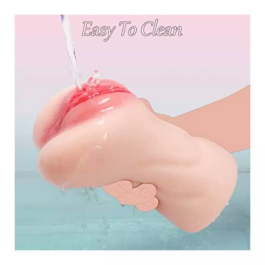 Pocket Pussy Male Masturbators Sex Toys for Men, Sex Stroker with 3D Realistic Vagina and Tight Anal for Men Masturbation, Porta