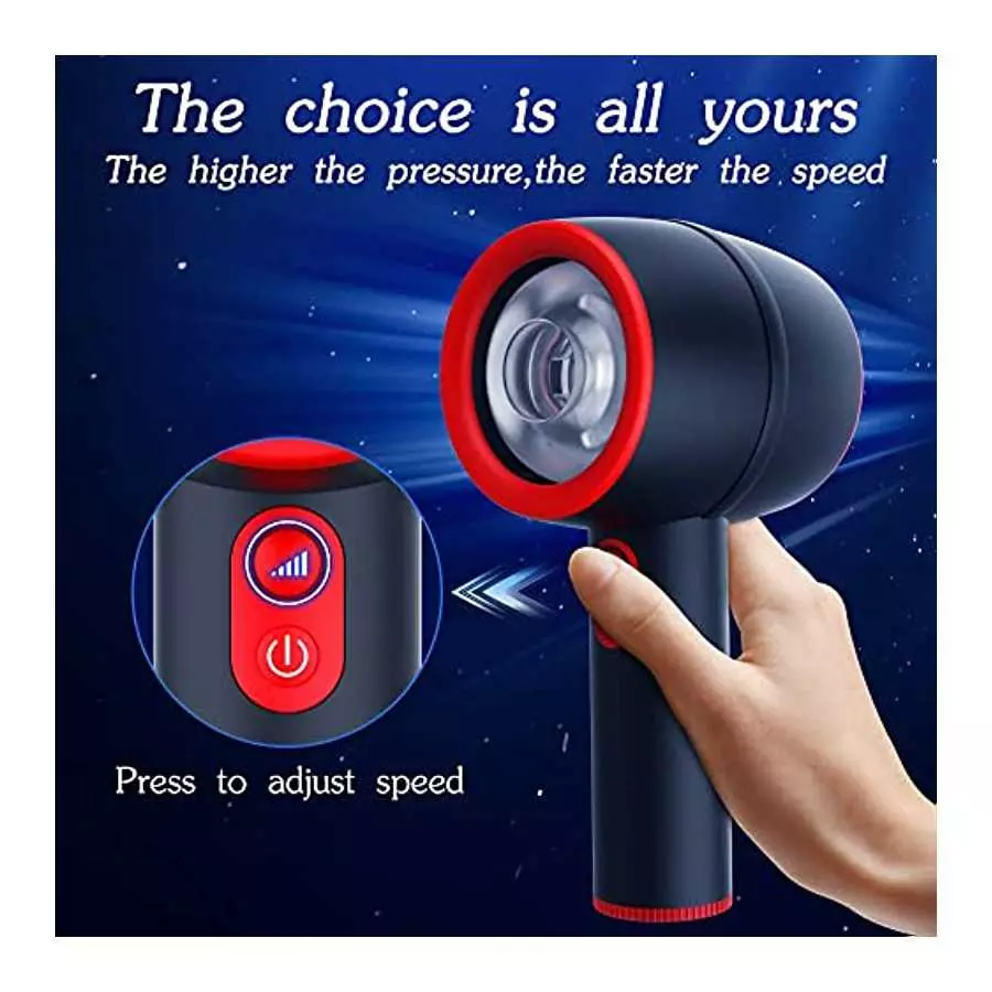 Automatic Male Masturbator, AMOVIBE Male Masturbators Cup with 3 Thrusting Modes, Double Speed Magnetic Charging Sex Toys for Me